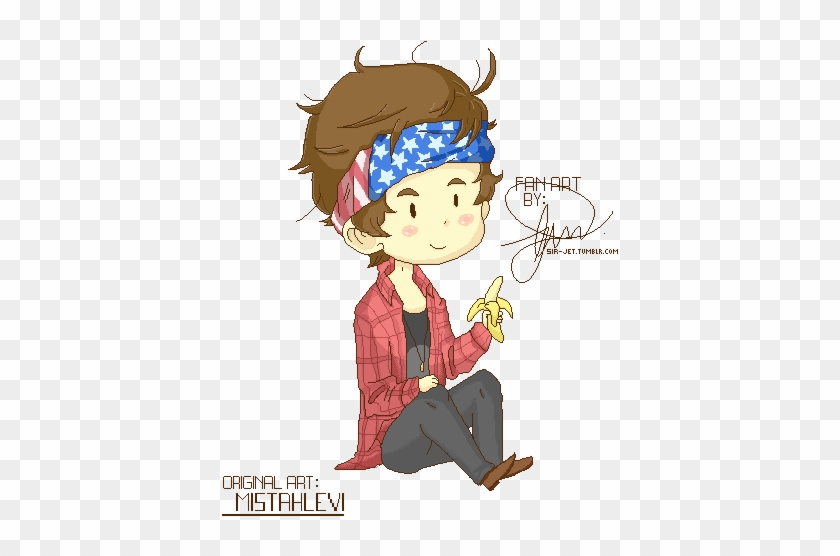 One Direction Clipart Anime Chibi - Harry Style Anime #1216806