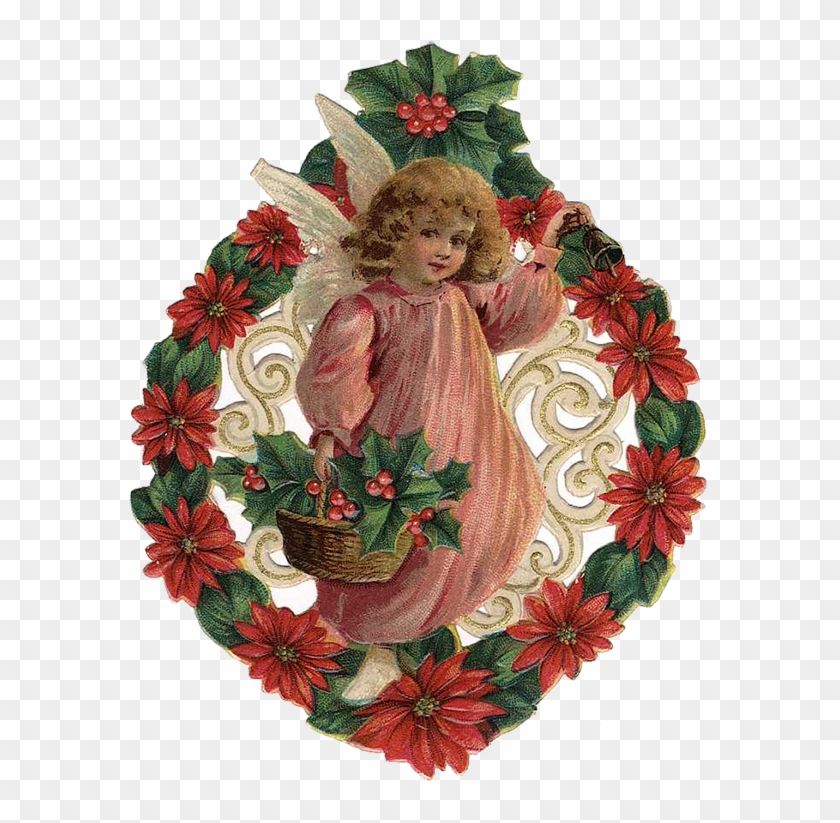 Vintage Victorian Christmas Die Cut Clip Art - Victorian Christmas Die Cut #1216882