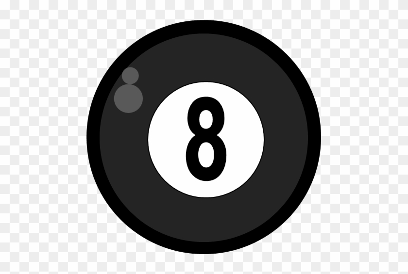 Pool Ball Clipartclipart - Billiard Ball Number 8 #1216891