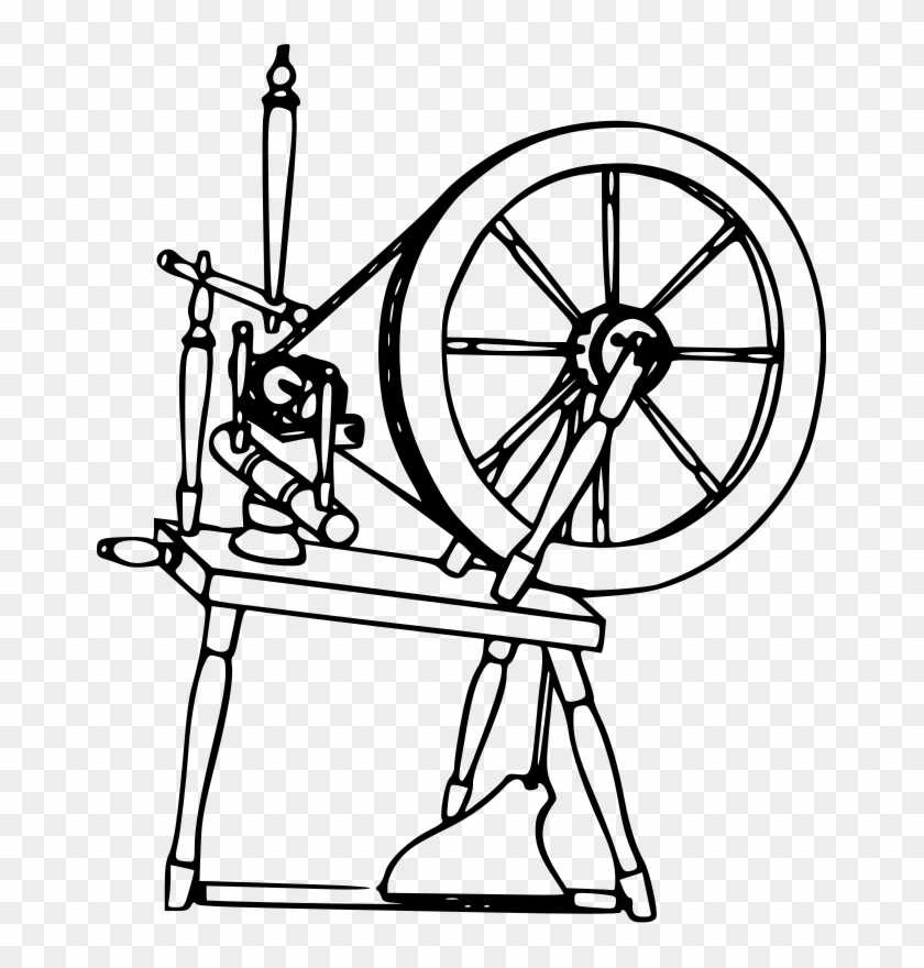 Medium Image - Spinning Wheel Clipart #1216899