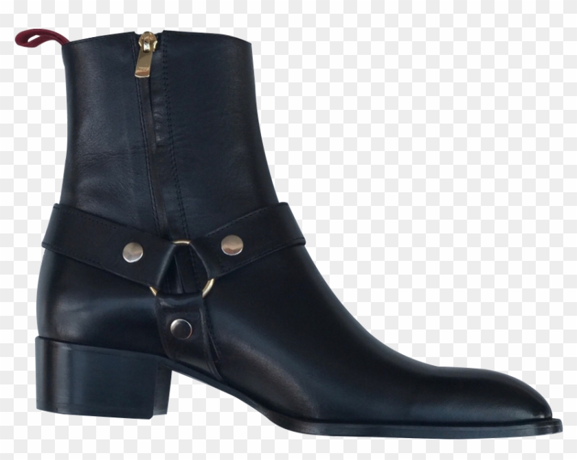 Black Leather Harness Boots - Botas De Malambo Cortas #1216943