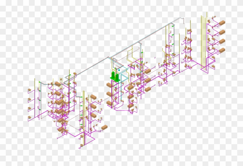 Plumbing And Mechanical Pipe Design And Layout - Plumbing Layout Plan #1217065