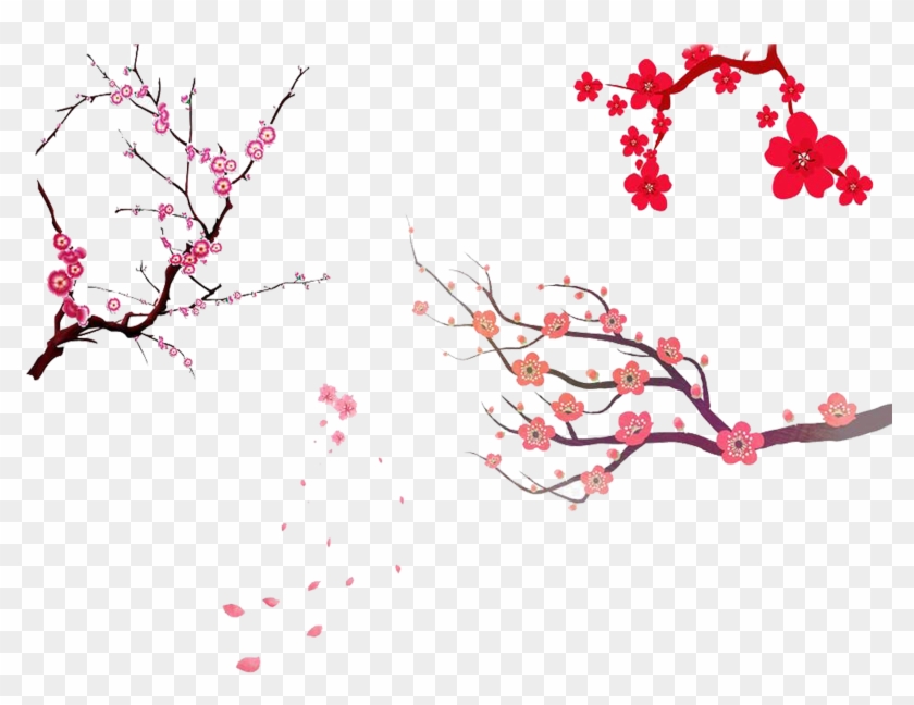 Cherry Blossom Tree Prunus Serrulata - Cherry Blossom Paint Simple #1217094