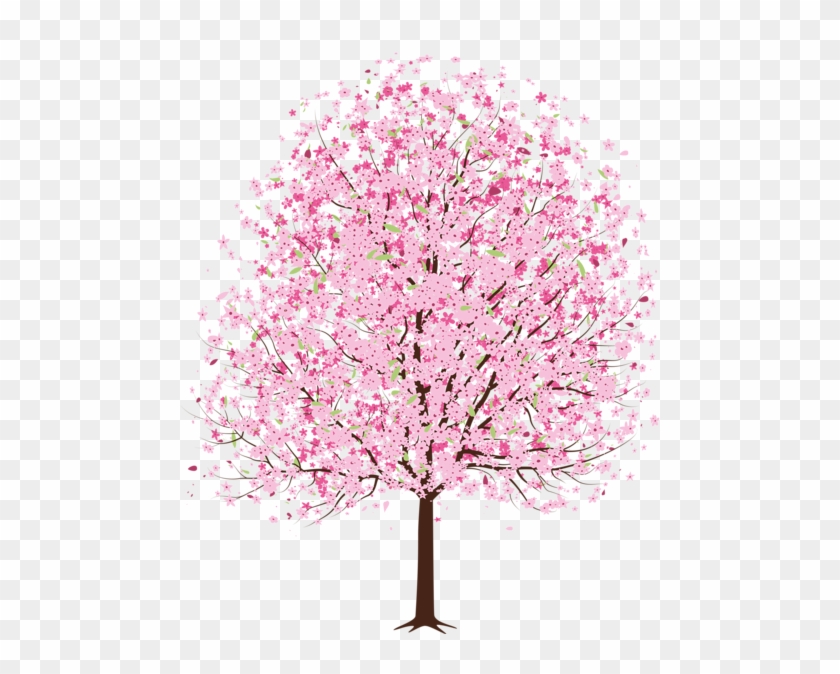Pink Spring Deco Tree Png Clipart - Cherry Blossom Tree Clipart #1217176