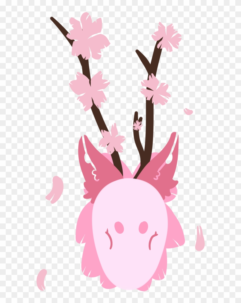 Lineless Cherry Petals By Imalittlecreeper - Illustration #1217180