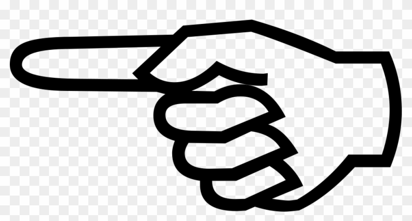 Index Finger Hand Pointing Clip Art - Finger Point To Left #1217191