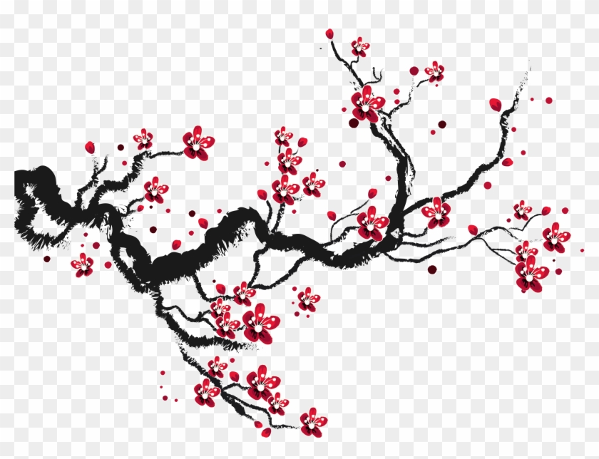 Cherry Blossom Drawing - Cherry Blossom Drawing Tree #1217207