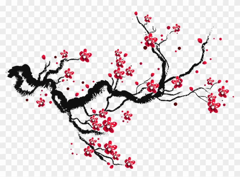 Cherry Blossom Drawing Paper Sketch - Drawing Cherry Blossom Branch #1217218