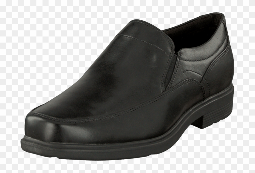 Simple And Elegant Mens Rockport Style Tip Slipon Black - Shoe #1217472