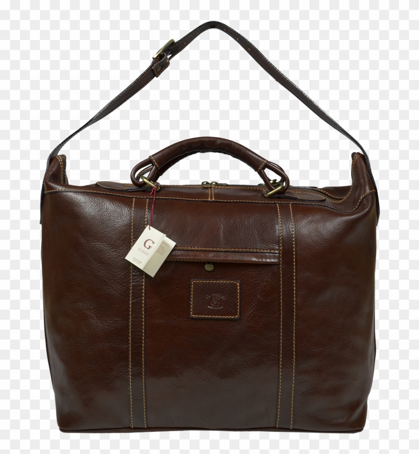 Handbag Baggage Leather Hand Luggage Brown - Leather #1217494