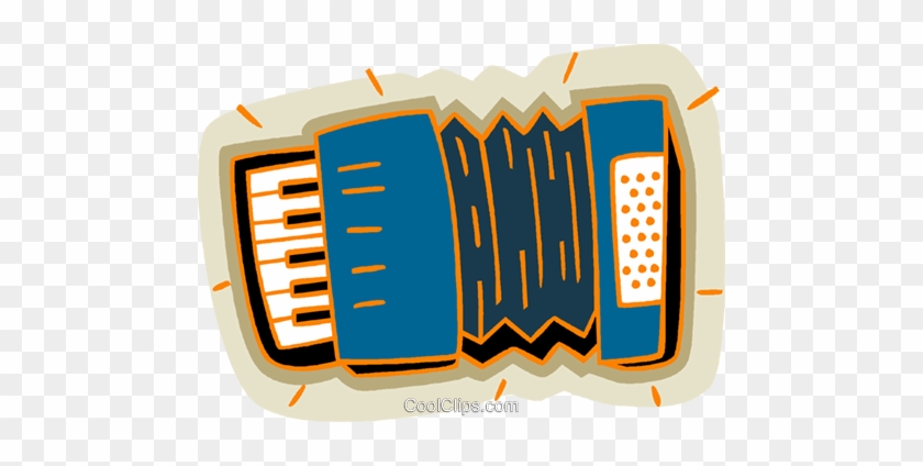 Accordion Royalty Free Vector Clip Art Illustration - Accordion Royalty Free Vector Clip Art Illustration #1217544