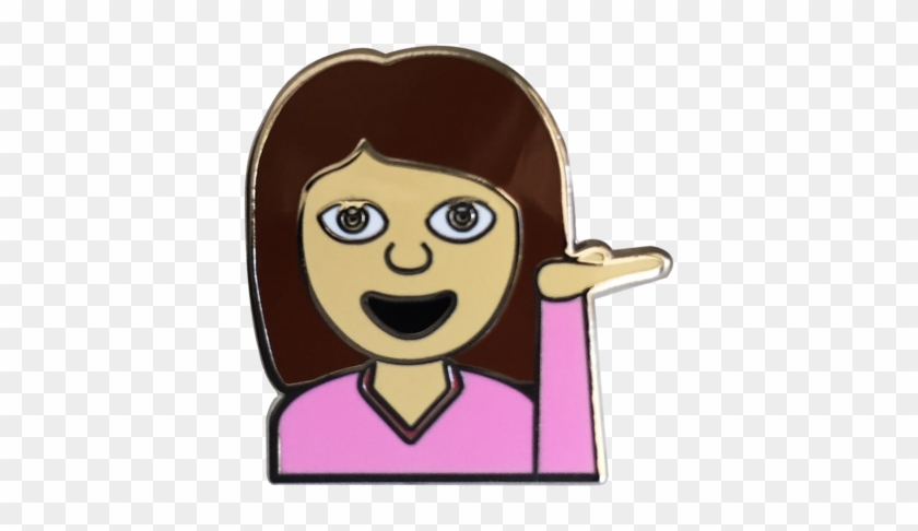 Hey Girl Emoji Pin - Pin #1217633