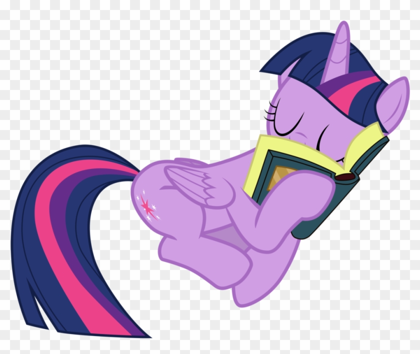 Twilight Sparkle Sleeping On A Pile Of Books By Tardifice - Illustration #1217840