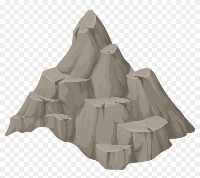 Peak Clipart Single Mountain - Rock Clipart #1217901