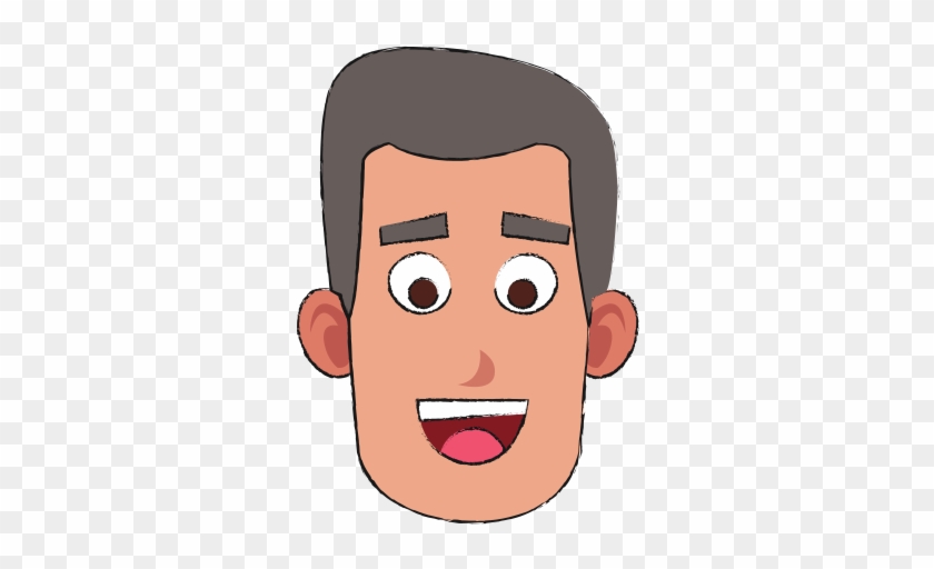 Grandfather Face Cartoon - Cartoon #1217922