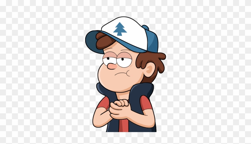 Dipper Pines Man Facial Expression Nose Cartoon Male - Gravity Falls Dipper Gif Png #1217931