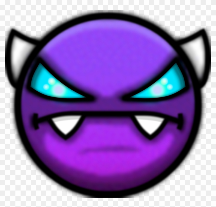 Easy Demon Geometry Dash By Crystalpg - Geometry Dash Easy Demon Face #1218021