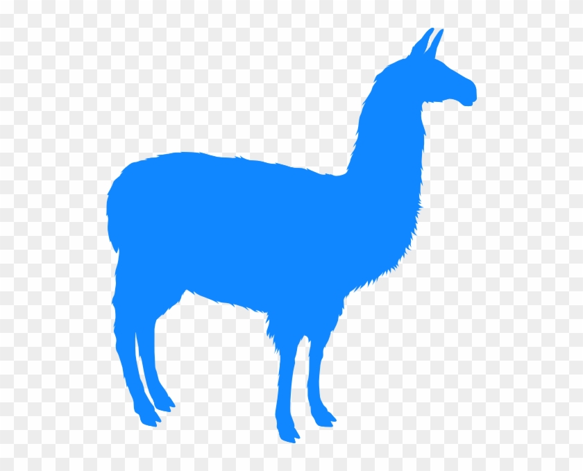 Llama Silhouette Clip Art #1218035