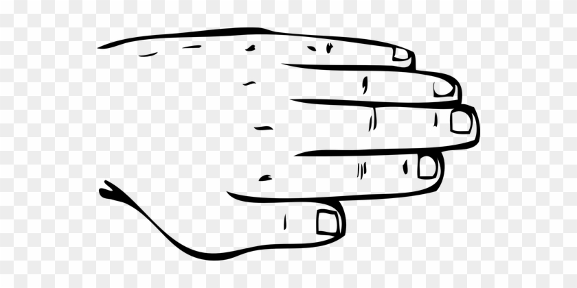 Hand Fingers Body Human Skin Body Part Han - Hand Palm Down Clipart #1218063