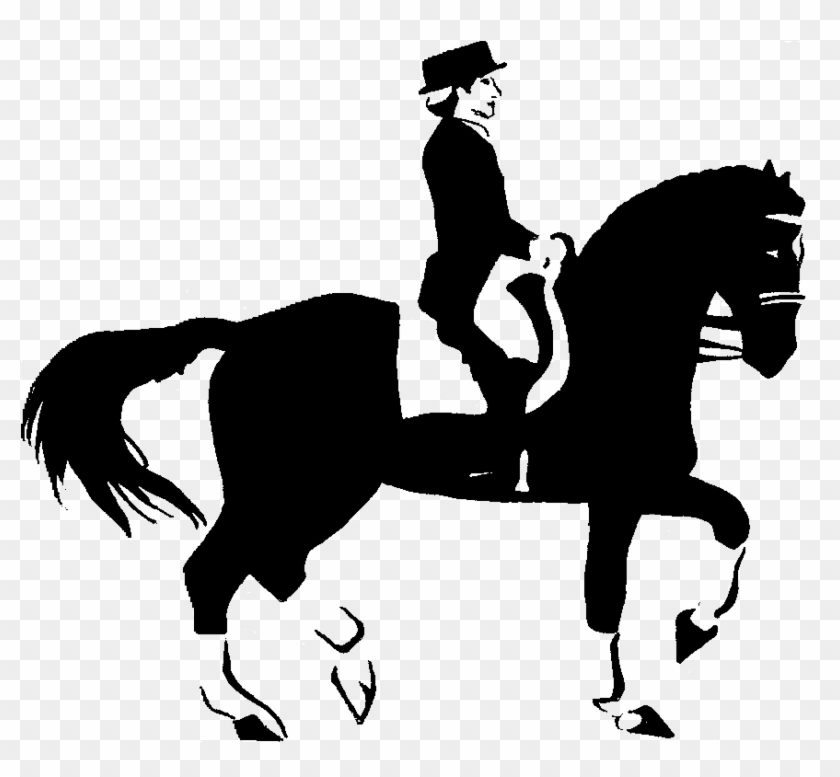 Horse Riding Clipart Dressage - Dressage Horse Clip Art #1218097