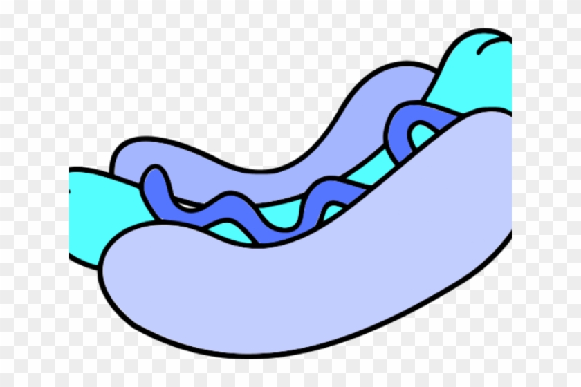 Hot Dogs Clipart Blue - Hot Dog To Color #1218223