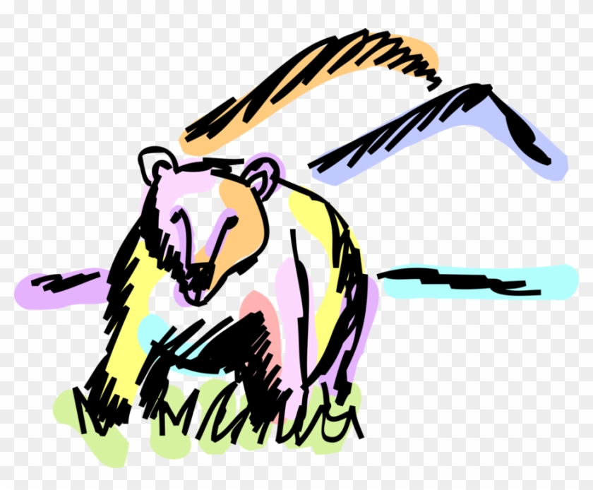 Vector Illustration Of North American Brown Bear Kodiak - Vector Illustration Of North American Brown Bear Kodiak #1218239