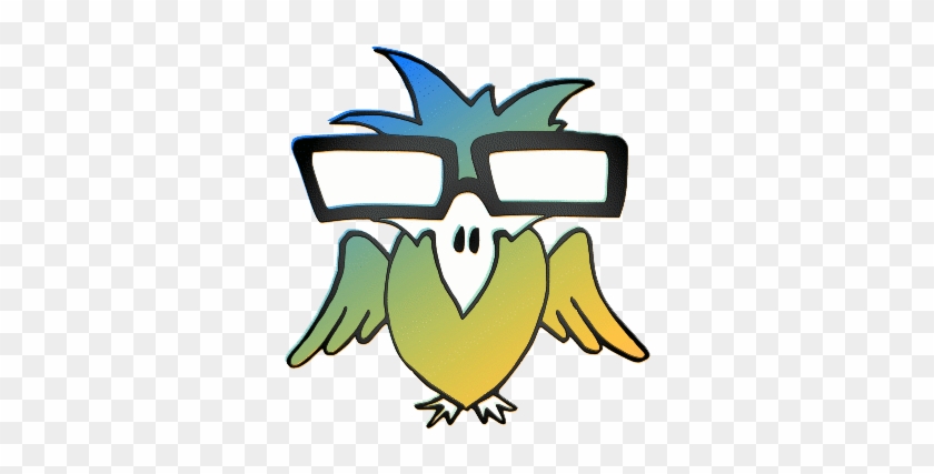 Clip Art - Cartoon Birds With Glasses #1218262