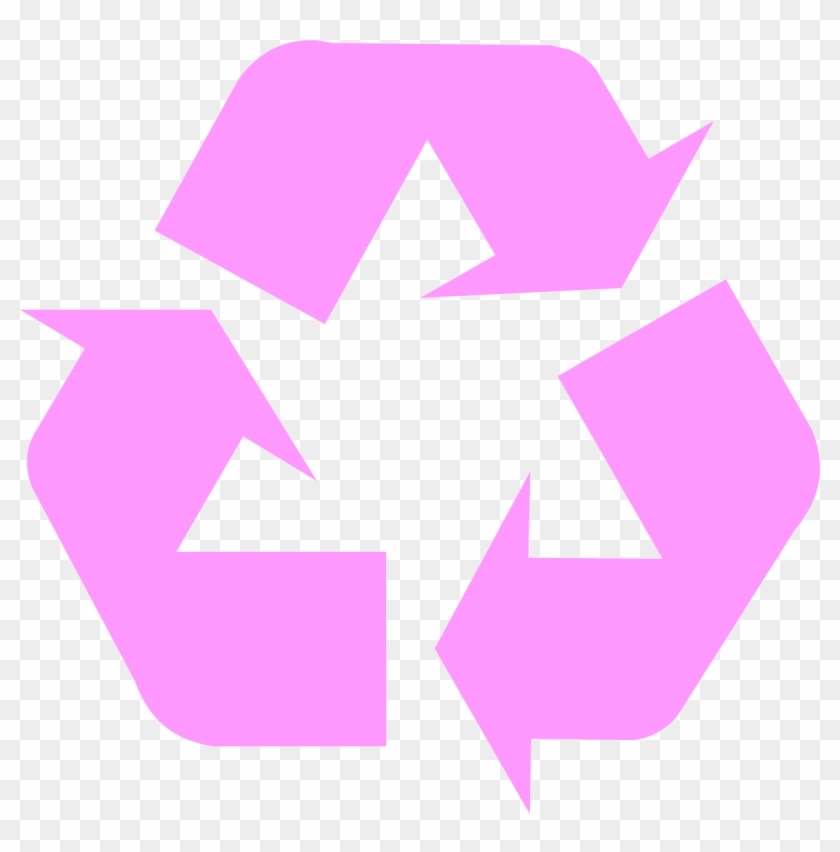 Pink Universal Recycling Symbol / Logo / Sign - Recycle Icon Pink Png #1218303