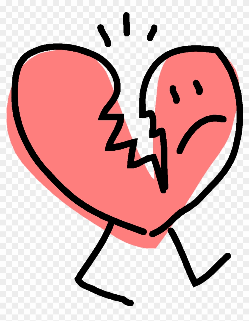 Broken Heart Clip Art - Broken Hearted Clipart #1218578