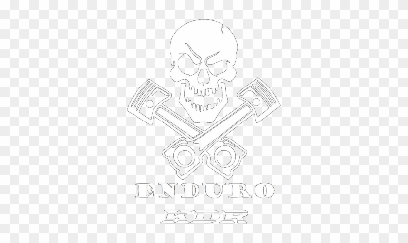 Koszulka Enduro Kdr - Pistons Engine Mechanic Death Skull Car Truck Window #1218650