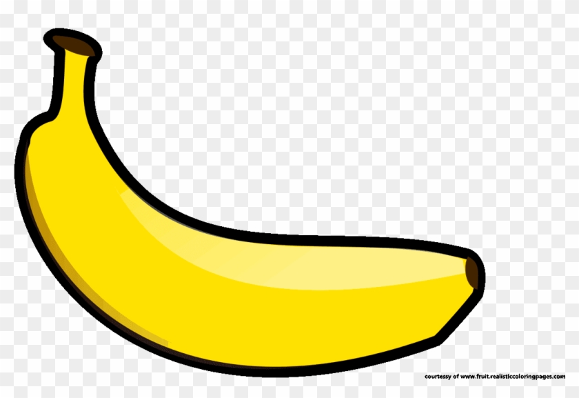 Banana Yellow Clip Art - Yellow Banana Clip Art #1218649