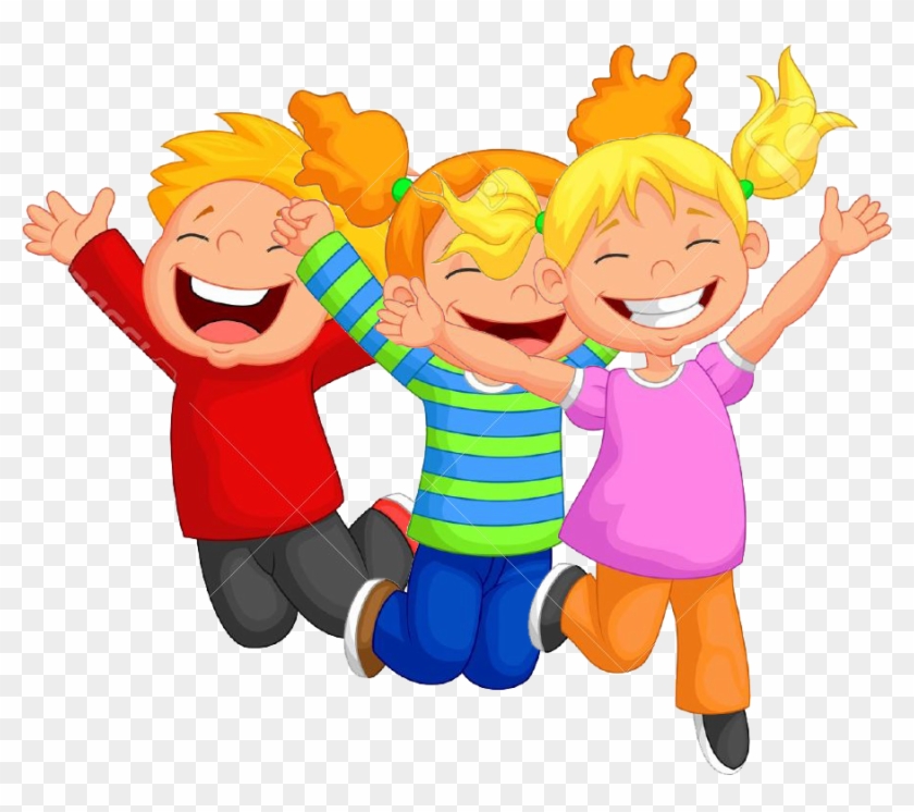 Kids Jumping Clipart Png For Kids - Happy Children Toys Clipart #1218701