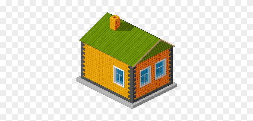 Iso House - Pixel Art House Easy #1218705