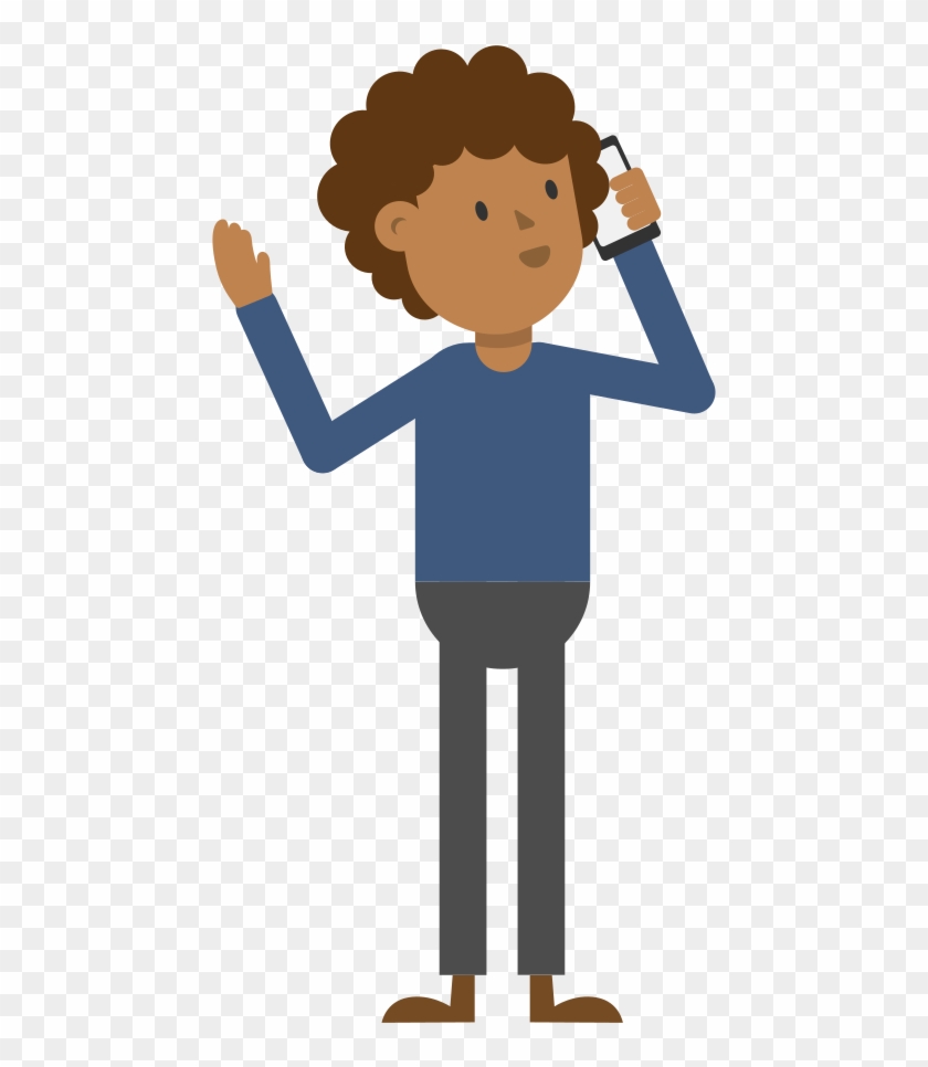 Open - Black Man Cartoon Png #1218764