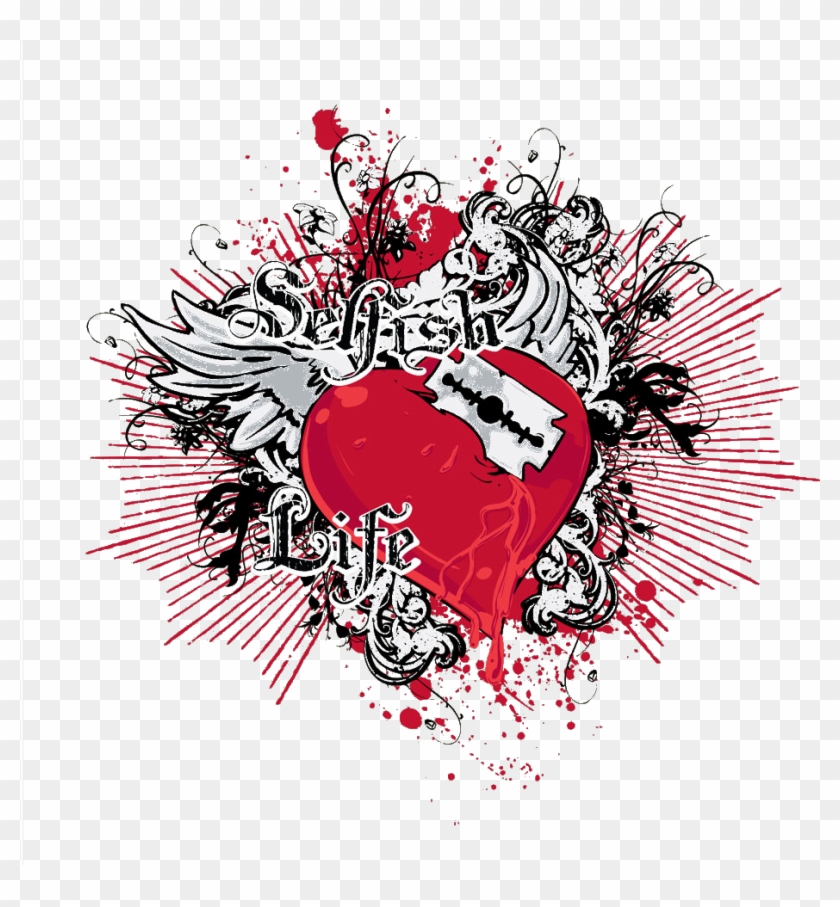 Heart Tattoo Razor - Clip Art #1218809