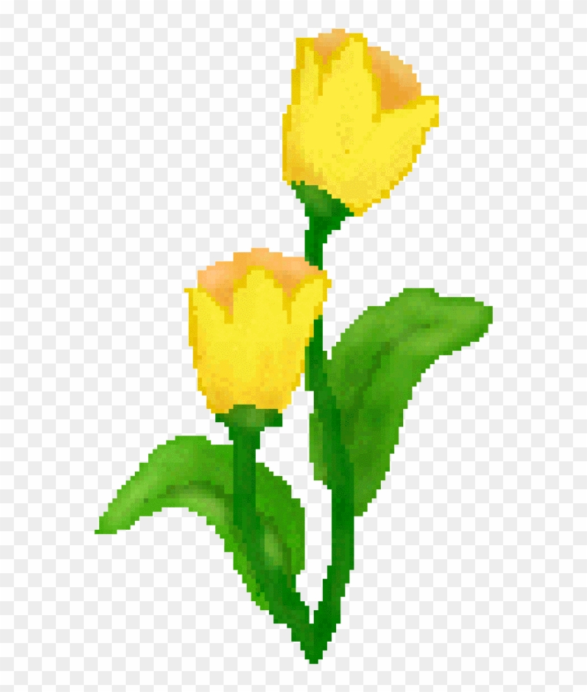 Small Clipart Yellow Tulip - Easter Flowers Clip Art #1218820