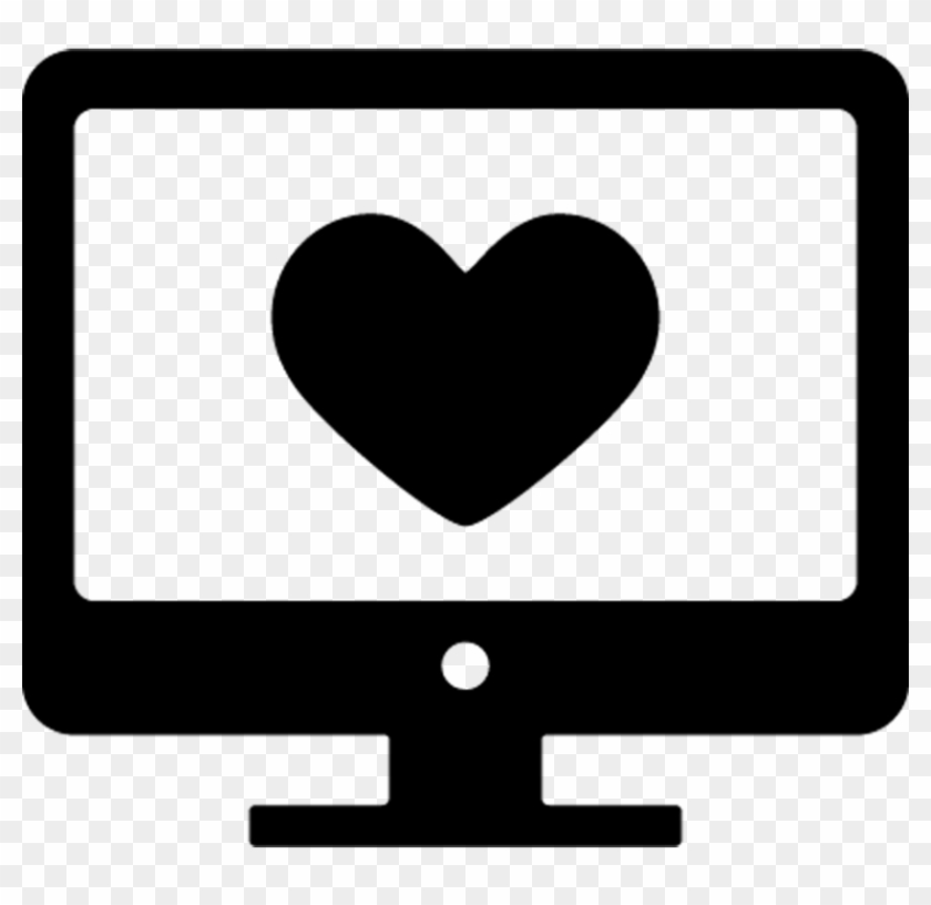 The Truth About Dating In The 21st Century - Computer Screen With Heart #1218832