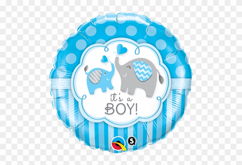 18" It's A Boy Blue Foil Balloon - Baby Shower Decorations Boy Elephant Balloons #1218849