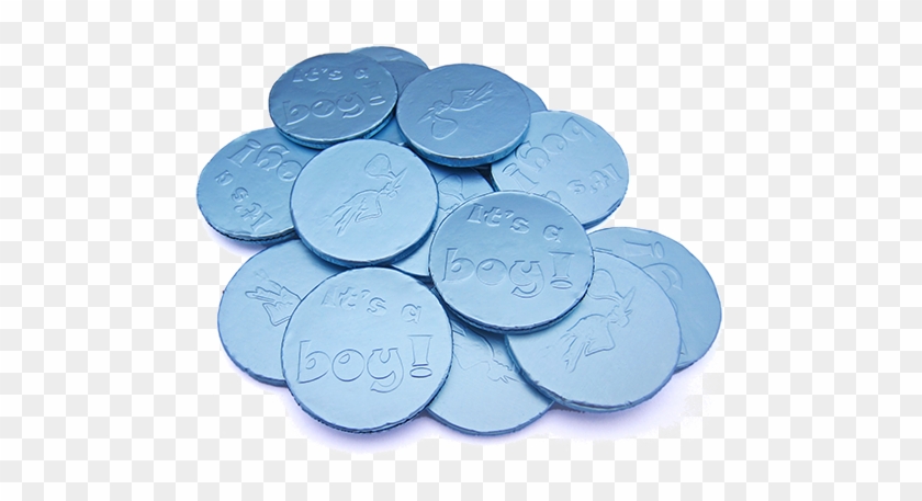 It's A Boy Foiled Milk Chocolate Coins - Dime #1218879