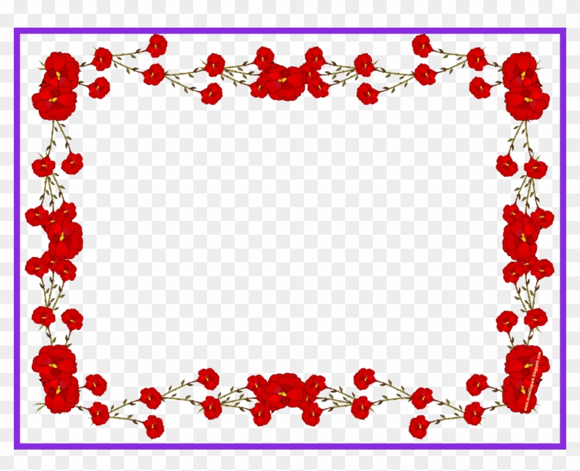 Shocking Digital Faux Vintage Flower Frame U Blumenrahmen - Rose Flower Frame Png #1218909