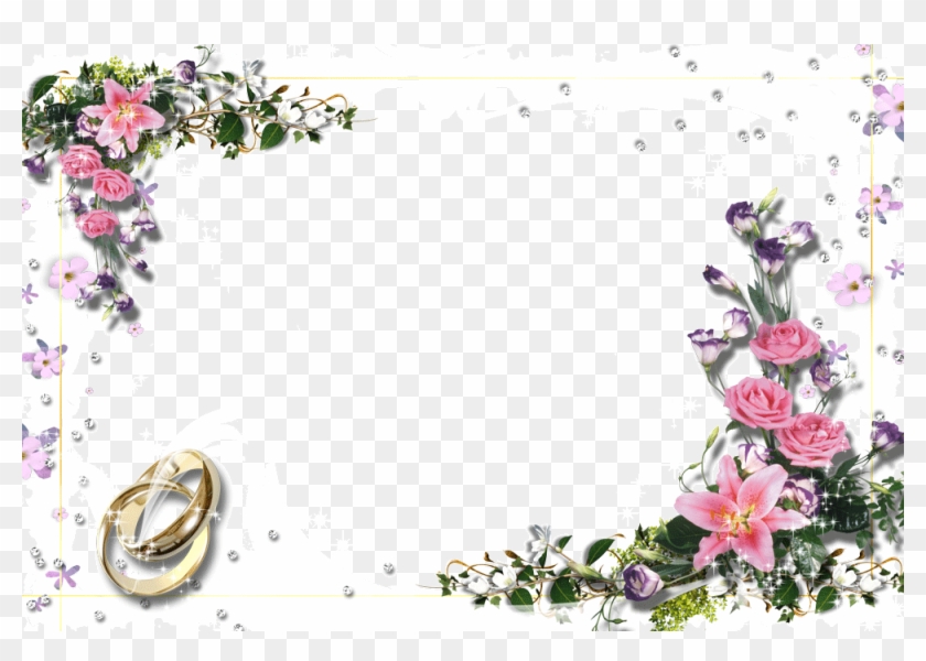 Free Flower Page Borders And Frames - Wedding Flower Page Border #1218941