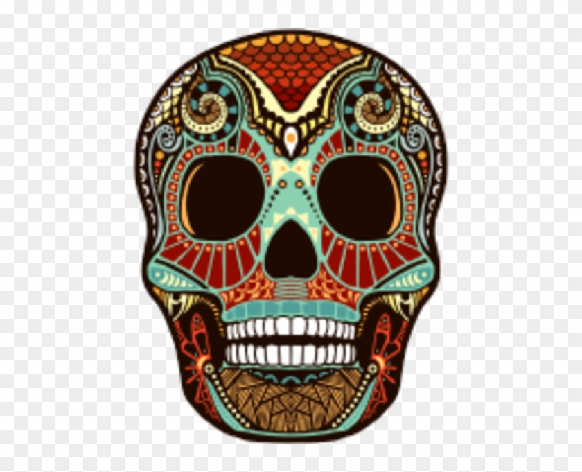Aztec Skull Clipart - Day Of The Dead Skull Shapes #1219044