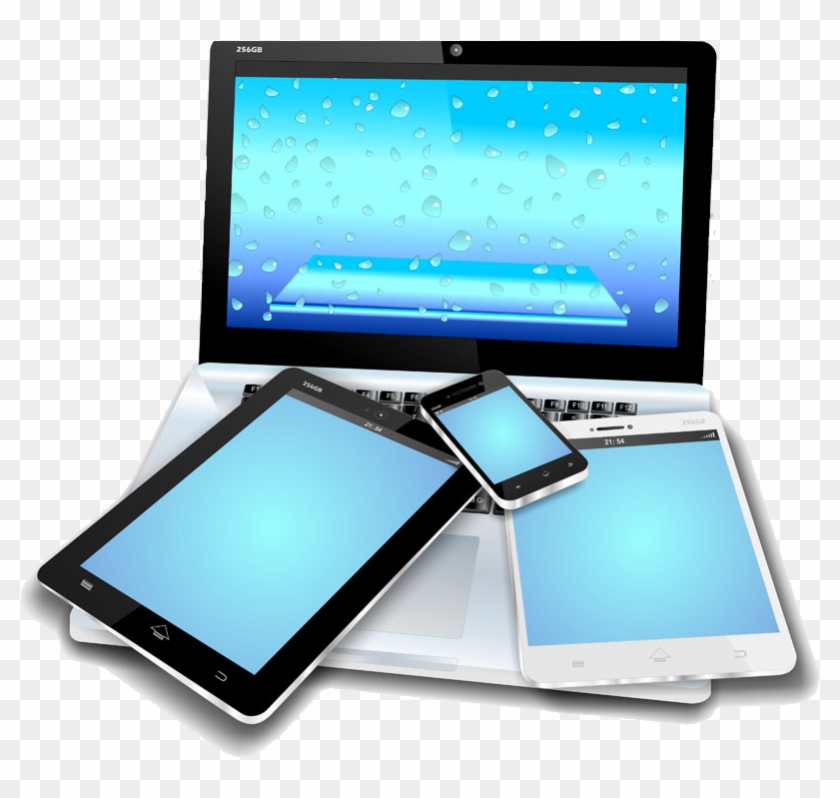 Laptop Mobile Device Tablet Computer Smartphone Mobile - Pc Portatil Animado  - Free Transparent PNG Clipart Images Download