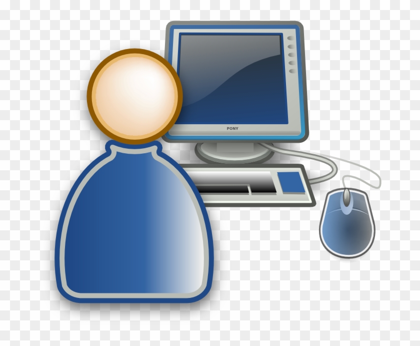 Computer Users Transparent Icon - Computer And User Icon #1219152