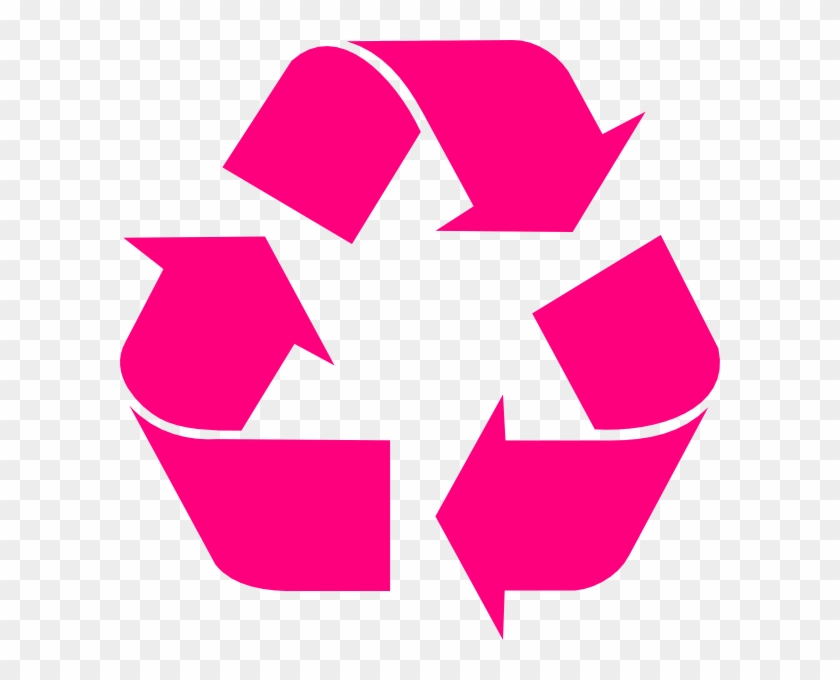 Recycling-pink Clip Art At Clker - Recycling Arrows #1219167