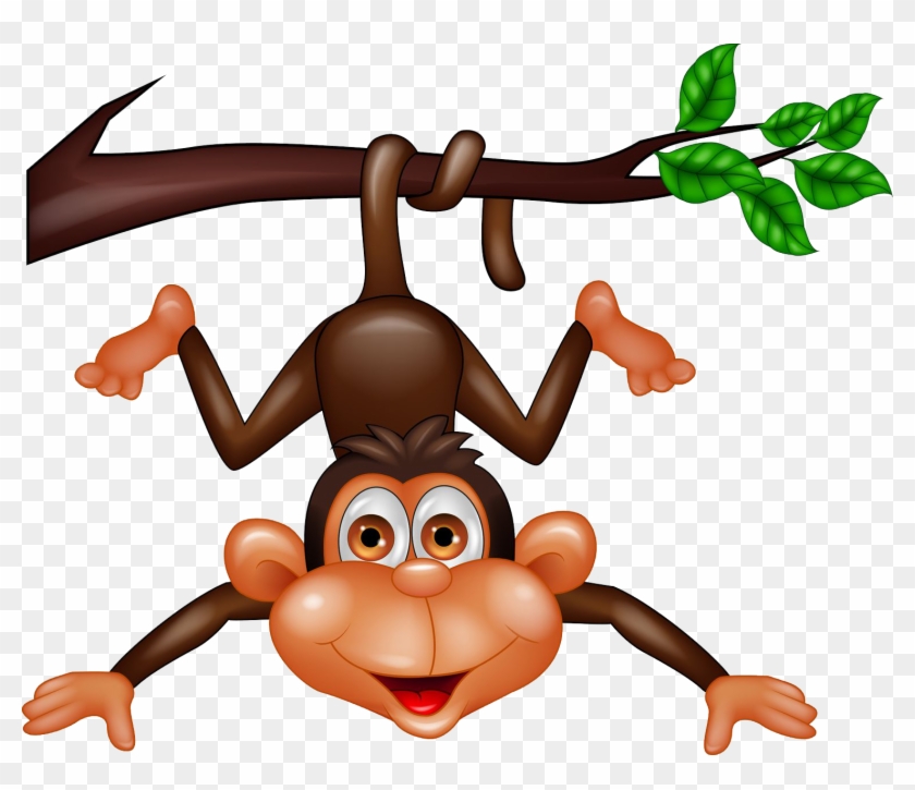 Upside Down Hanging Monkey Clipart Download - 100 Of The Most Playful Animals #1219185