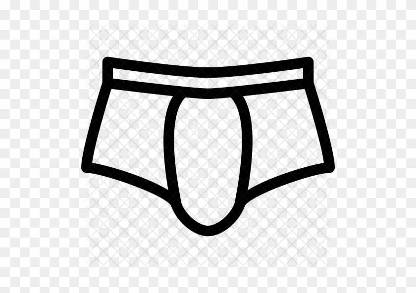 Underwear Icon - Boxer Underwear Clip Art #1219240