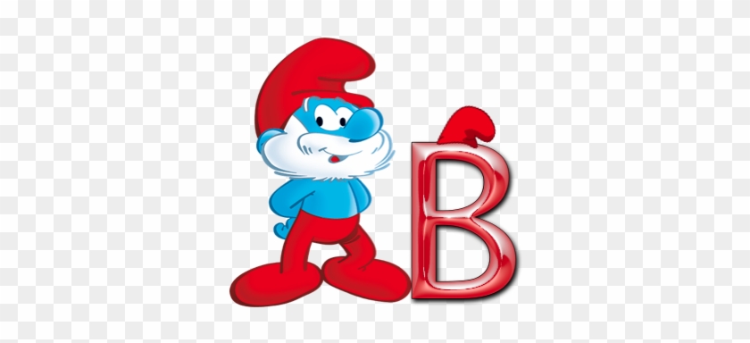 Free Alphabet, Smurf Alphabet, A-z, Png Graphics, Letter - Smurfs The Four Smurftastic Episodes Dvd #1219441