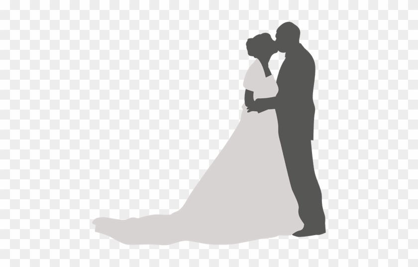 Kissing Wedding Couple Silhouette - Wedding Quotations Couple Png #1219521