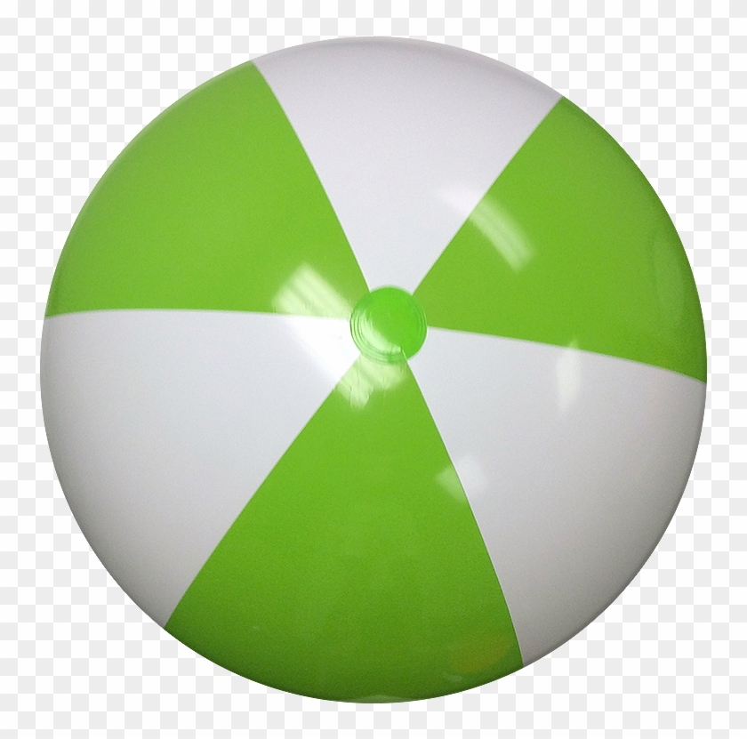 Largest Selection Of Beach Balls With Fast Delivery - Beach Ball Green And White #1219570